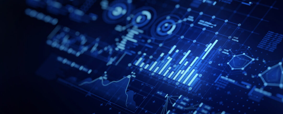 Financial data document graph chart report statistic marketing research development planning management strategy analysis accounting. Financial business technology hologram concept. 3d rendering.